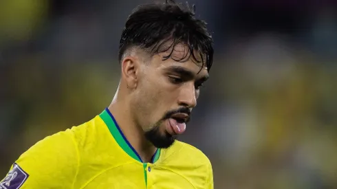Catar – Doha – 28/11/2022 – COPA DO MUNDO 2022, BRASIL X SUICA – Lucas Paqueta jogador do Brasil durante partida contra o Suica no estadio 974 pelo campeonato Copa do Mundo 2022. Foto: Pedro Martins/AGIF