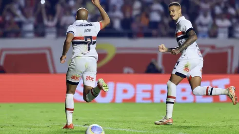 SP - SAO PAULO - 23/05/2024 - COPA DO BRASIL 2024, SAO PAULO X AGUIA DE MARABA - Lucas moura jogador do Sao Paulo comemora seu gol durante partida contra o Aguia de Maraba no estadio Morumbi pelo campeonato Copa Do Brasil 2024. Foto: Marcello Zambrana/AGIF