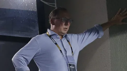 RIO DE JANEIRO, BRAZIL - DECEMBER 3: President John Textor of Botafogo looks on during the match between Botafogo and Cruzeiro as part of Brasileirao 2023 at Estadio Olimpico Nilton Santos