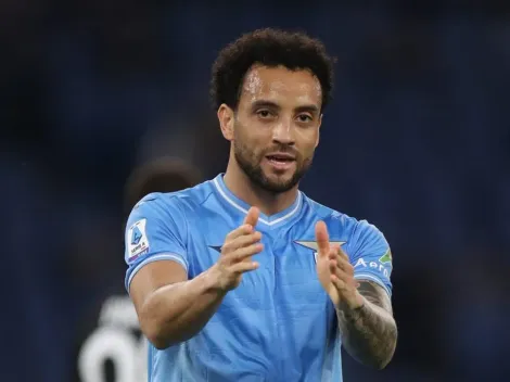 Felipe Anderson recebe homenagens de despedida da Lázio