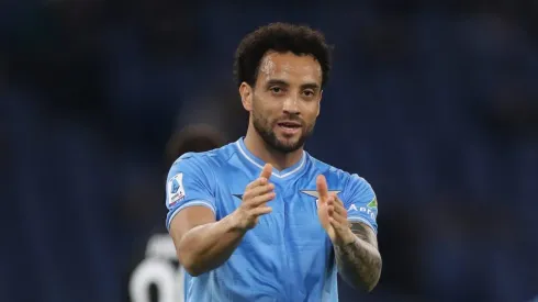 Felipe Anderson em jogo pela Lázio, no Campeonato Italiano 2024. Foto: Paolo Bruno/Getty Images.