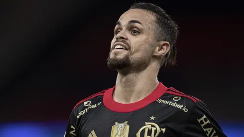 RJ – Rio de Janeiro – 05/11/2021 – BRASILEIRO A 2021, FLAMENGO X ATLETICO-GO – Michael jogador do Flamengo comemora seu gol durante partida contra o Atletico-GO no estadio Maracana pelo campeonato Brasileiro A 2021. Foto: Jorge Rodrigues/AGIF