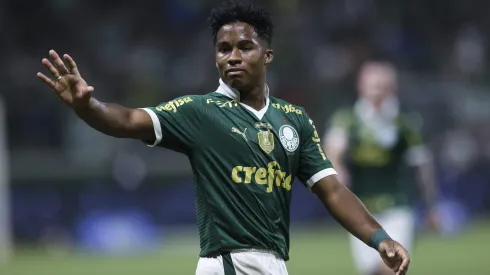 Endrick em partida pelo Palmeiras no Allianz Parque (Photo by Alexandre Schneider/Getty Images)