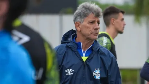 Renato Gaúcho em um dos treinos do Grêmio na cidade de São Paulo. Foto: Eduardo Muniz / rede social Grêmio