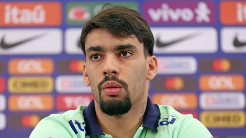Lucas Paquetá em coletiva de imprensa pela Seleção Brasileira