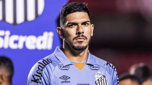 João Paulo durante partida entre São Paulo e Santos, no Morumbis, pelo Campeonato Paulista, no dia 14/02/2024.