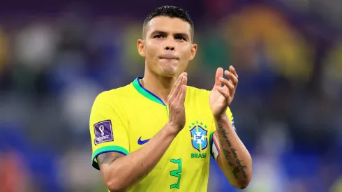 Thiago Silva defendendo a Seleção Brasileira na Copa de 2022, no Catar. Foto: Buda Mendes/Getty Images)