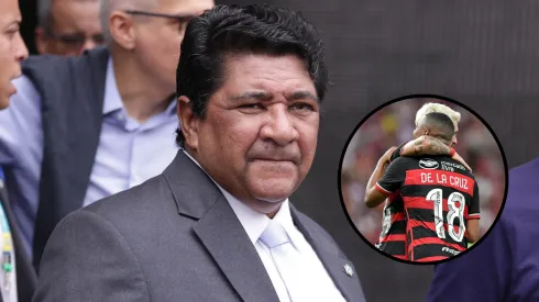 Ednaldo Rodrigues, presidente da CBF, define nova datas de jogos com os clubes. Foto Ednaldo: Ettore Chiereguini /AGIF<br />
Foto Arrascaeta e De La Cruz: Thiago Ribeiro/AGIF