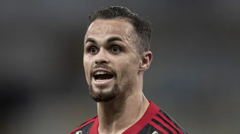Michael, jogador do Flamengo, durante partida contra o Atletico-GO no estádio Maracanã pelo Brasileirão Série A
