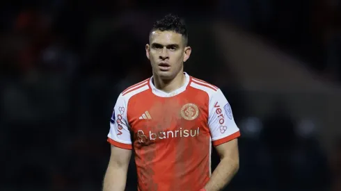 Borré durante a partida contra os argentinos de Córdoba. Foto: Marcello Zambrana/AGIF
