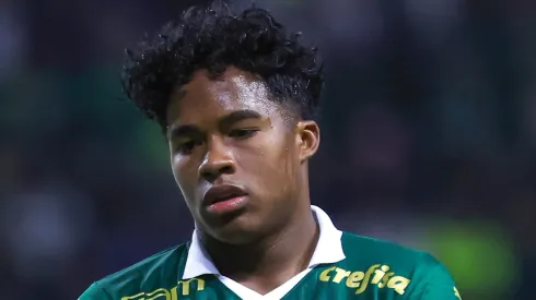 SP - SAO PAULO - 30/05/2024 - COPA LIBERTADORES 2024, PALMEIRAS X SAN LORENZO - Endrick jogador do Palmeiras durante partida contra o San Lorenzo no estadio Arena Allianz Parque pelo campeonato Copa Libertadores 2024. Foto: Marcello Zambrana/AGIF