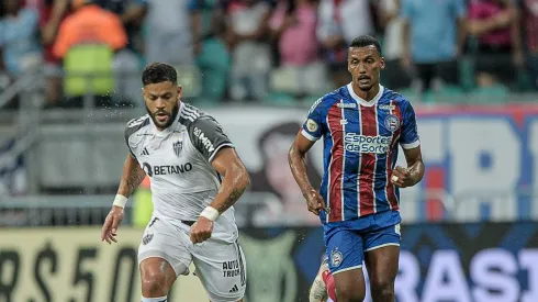 Jogadores do Atlético-MG e Bahia em partida do Campeonato Brasileiro de 2023