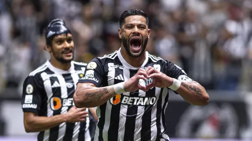 SP - BELO HORIZONTE - 02/06/2024 - BRASILEIRO A 2024, ATLETICO-MG X BAHIA - Hulk jogador do Atletico-MG comemora seu gol durante partida contra o Bahia no estadio Arena MRV pelo campeonato Brasileiro A 2024. Foto: Alessandra Torres/AGIF