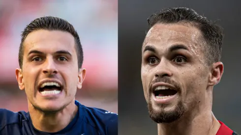 Michael e Grohe estão longe do Grêmio - Fotos: Jeferson Guareze/AGIF e Foto: Jorge Rodrigues/AGIF.