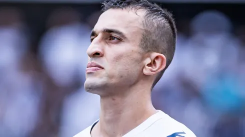 João Schmidt durante partida entre Santos e Novorizontino, na Vila Belmiro, pelo Campeonato Paulista, no dia 18/02/2024.