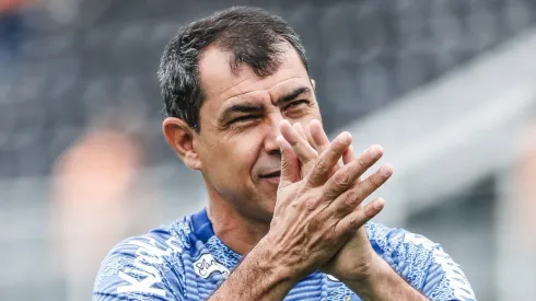 SP - SANTOS - 19/05/2024 - BRASILEIRO B 2024, SANTOS X BRUSQUE - Fabio Carille tecnico do Santos antes da partida contra o Brusque no estadio Vila Belmiro pelo campeonato Brasileiro B 2024.