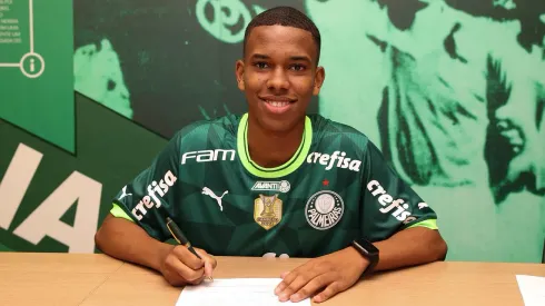 Estêvão do Palmeiras quase esteve no Corinthians . Foto: Cesar Greco/Palmeiras