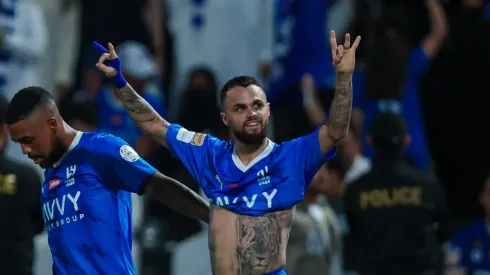 Michael comemorando com na Arábia Saudita. Foto: Yasser Bakhsh/Getty Images