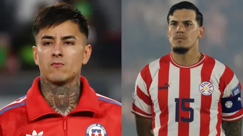 Erick Pulgar e Gustavo Gómez se enfrentam em Chile x Paraguai. Foto: Getty Imagens.