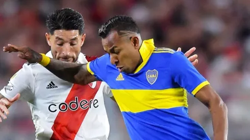 BUENOS AIRES, ARGENTINA - MAY 07: Sebastián Villa of Boca Juniors