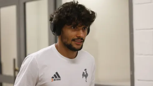 Jogadores do Atletico-MG chegam na Arena de Pernambuco para a partida contra o Sport, pela 3ª fase da Copa do Brasil 2024, nesta quarta-feira (22). Foto: Marlon Costa/AGIF