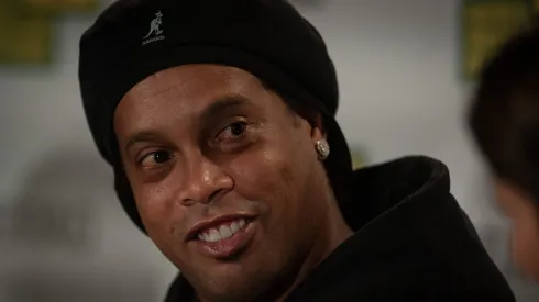 Ronaldinho Gaúcho em conferência de Imprensa