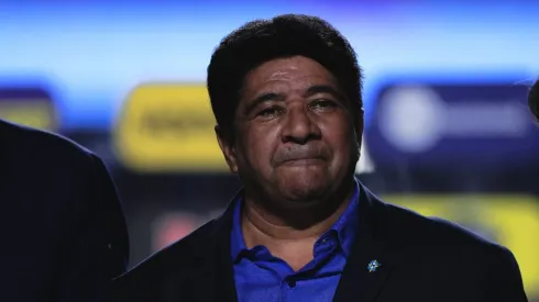 Ednaldo Rodrigues, presidente da CBF, presente em evento da Copa do Brasil em 2023. Foto: Ettore Chiereguini/AGIF