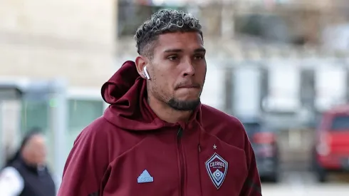 Rafael Navarro (ex-Palmeiras) jogador do Colorado Rapids durante chegada da equipe para partida contra o Real Salt Lake no estádio America First Field Stadium pela MLS 2024 - Foto: Fabio Giannelli/AGIF
