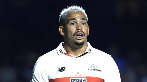 Luciano durante a última partida do SPFC. Foto: Marcello Zambrana/AGIF