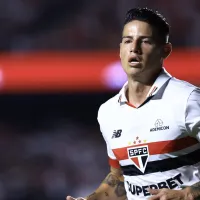 Torcida do São Paulo reage à partida de James Rodrígues pela Seleção Colombiana