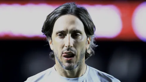 SP - SAO PAULO - 19/06/2024 - BRASILEIRO A 2024, SAO PAULO X CUIABA - Luis Zubeldia tecnico do Sao Paulo durante partida contra o Cuiaba no estadio Morumbi pelo campeonato Brasileiro A 2024.