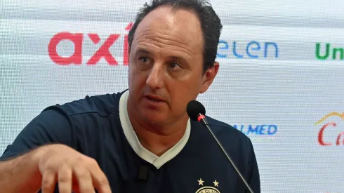 Rogério Ceni em entrevista coletiva após o clássico entre Vitória e Bahia, no Barradão, pelo Campeonato Baiano, no dia 31/03/2024.
