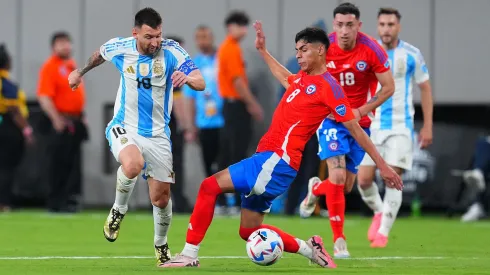 Argentina venceu o Chile por 1 a 0 no MetLife Stadium pela Copa América. (Photo by Mitchell Leff/Getty Images)