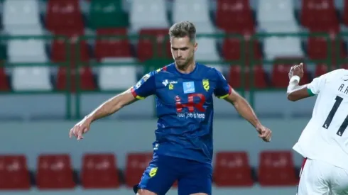 Paulo Ricardo em ação na liga saudita. Foto: Divulgação/Al-Hazem via Assessoria.