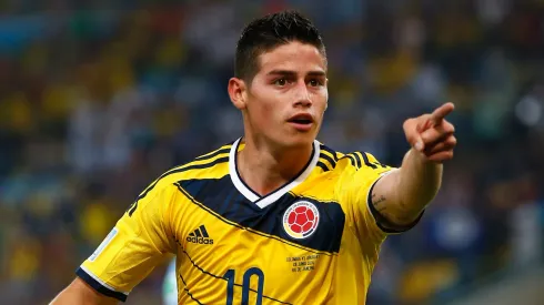 James Rodríguez em partida da Colômbia
. (Foto: Clive Rose/Getty Images)