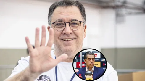 Paulo Bracks e Marcelo Teixeira vão decidir contratação de Diego Alves nos próximos dias no Peixe - Fotos: Divulgação/Santos FC