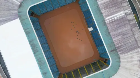 Vestiários e dependências do estádio estão em reformas. Ramiro Sanchez/Getty Images.