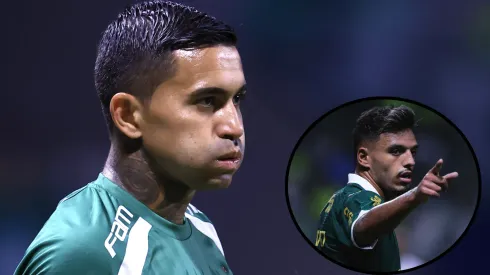 Dudu deve ganhar vaga de Gabriel Menino no time titular do Palmeiras contra o Corinthians – Fotos: Marcello Zambrana/AGIF e Ettore Chiereguini/AGIF
