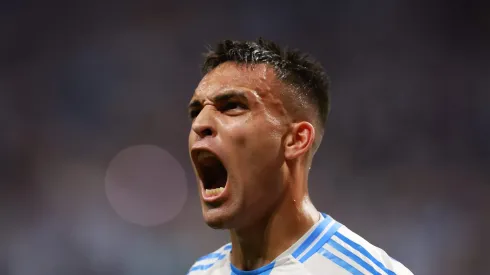 Lautaro Martínez em partida da Copa América 2024<br />
(Foto: Hector Vivas/Getty Images)