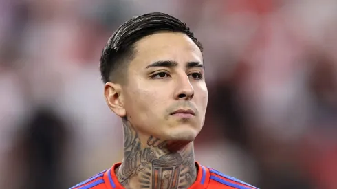 Pulgar em ação na partida contra o Peru. Foto: Omar Vega/Getty Images