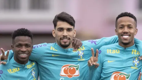 Vini Jr, Paquetá e Militão na Seleção Brasileira - Foto: Lucas Figueiredo/CBF