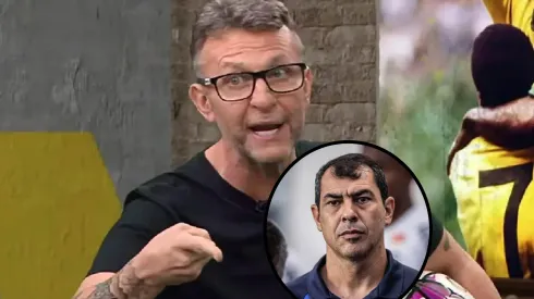 Neto revela Plano B do Corinthians em caso de recusa de Fábio Carille - Fotos: Reprodução/Band e Raul Baretta/Santos FC