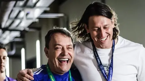 Pedro Lourenço e Cássio do Cruzeiro. Foto: Gustavo Aleixo/Cruzeiro