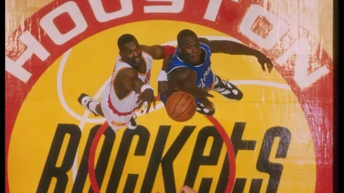 Finais da NBA em 1995 tiveram a sensação do Orlando Magic contra o Houston Rockets. História do time de Orlando é recontada em documentário do Disney+ (Foto: ALLSPORT USA/Getty)