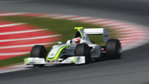 Rubens Barrichello, da Brawn, em teste de pré-temporada no ano de 2009 (Foto: Mark Thompson/Getty Images)