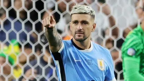Arrascaeta entrou em campo diante da Seleção Brasileira. Photo by Ethan Miller/Getty Images