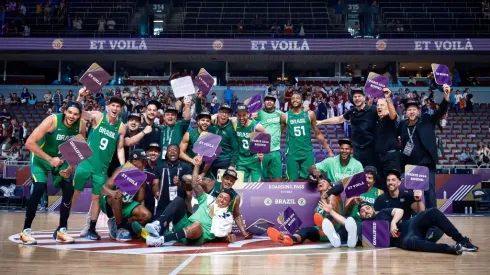 Seleção Brasileira de basquete masculino irá aos Jogos de Paris. Foto: FIBA