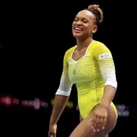 Rebeca Andrade aparece treinando um salto inédito para os Jogos de Paris