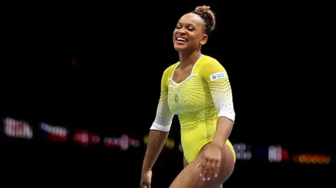 Rebeca Andrade prepara salto inédito para os Jogos de Paris