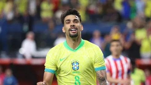 Lucas Paquetá em duelo entre Brasil x Paraguai (Foto: Ian Maule/Getty Images)